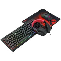 REDRAGON 4 in 1 Combo S149 - K515-RGB + M616-RGB + H120 + P016