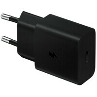 SAMSUNG Power Adapter 15W Type-C + Cable Black EP-T1510-XBE