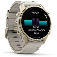 GARMIN Fenix 8 43mm Sapphire Fog Gray Leather