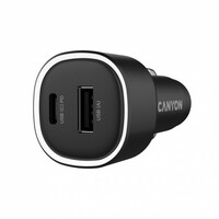 CANYON OnDrive 48 PD 48W USB-A+USB-C Black CNE-CCABR3AC