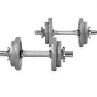 GORILLA SPORTS Set od 2 podesive bucice od livenog gvozdja (ukupno 20 kg)