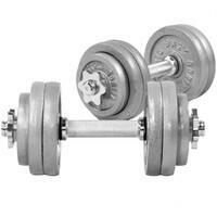 GORILLA SPORTS Set od 2 podesive bucice od livenog gvozdja (Ukupno 30 kg)