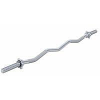 GORILLA SPORTS Kriva EZ sipka za tegove (120 cm + 2 zvezdaste matice za zavrtanje)