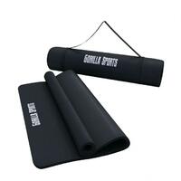 GORILLA SPORTS Prostirka za vezbanje (190 x 100 x 1,5 cm / Crna)