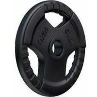 GORILLA SPORTS Gumirani olimpijski teg (10 kg  /  Crni)