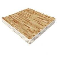 GORILLA SPORTS Tatami strunjaca (6 delova + 12 ivica / Svetla boja drveta)