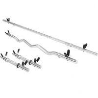 GORILLA SPORTS Duga ravna sipka + EZ sipka + 2 Kratke sipke za bucice