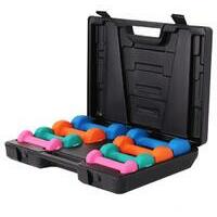 GORILLA SPORTS Kofer sa 8 bucica za aerobik (10 kg)