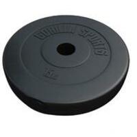 GORILLA SPORTS Plasticni olimpijski tegovi (15 kg)