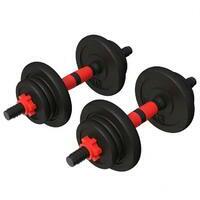 GORILLA SPORTS Set od 2 podesive bucice od livenog gvozdja 25 mm (20 kg)