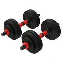 GORILLA SPORTS Set od 2 podesive bucice od livenog gvozdja 25 mm (25 kg)