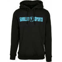 GORILLA SPORTS Sportski duks Gorilla Sports (M  /  Crna-Neon tirkizna)