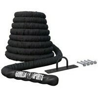 GORILLA SPORTS Kanap za trening ’’Battle Rope’’ sa zidnim nosacem (1200 cm x 5 cm)