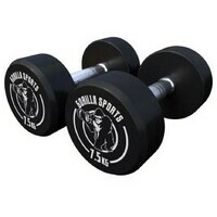 GORILLA SPORTS Okrugle gumirane bucice (2 x 7,5 kg)