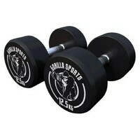 GORILLA SPORTS Okrugle gumirane bucice (2 x 12,5 kg)