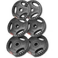 GORILLA SPORTS Set plasticnih tegova sa rukohvatima (17,5 kg)