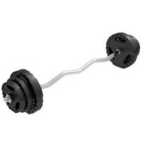 GORILLA SPORTS Set sa krivom sipkom 25 kg