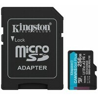 KINGSTON CanvasGo!Plus SDCG4, MicroSD 256GB + adapter, UHS-I, Class 10