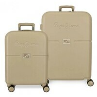 PEPE JEANS  ACCENT set kofera 2 / 1 champagne
