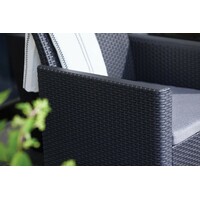 KETER Claire 2 seater sa box stolom grafit 