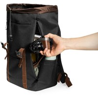 TOMTOC VINTPACK TA1 LAPTOP BACKPACK BLACK 15.6