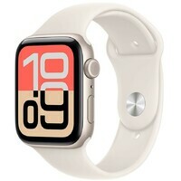 APPLE Watch SE 3 Cellular 44mm Starlight Aluminium Case with Starlight Sport Band - M / L mepf4rk / a