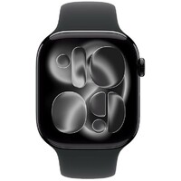 APPLE Watch S11 Cellular 42mm Jet Black Aluminium Case with Black Sport Band - S/M mf834rk/a