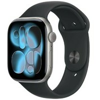 APPLE Watch S11 Cellular 42mm Space Grey Aluminium Case with Black Sport Band - M/L mf8c4rk/a