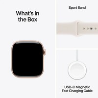 APPLE Watch S11 Cellular 42mm Rose Gold Aluminium Case with Light Blush Sport Band - S/M mf8e4rk/a
