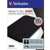 VERBATIM Portabl ext SSD 512 53250