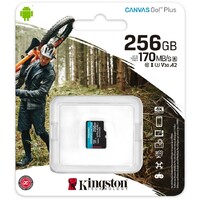 KINGSTON Mem.kart. bez adapt. Canvas Go! Plus microSD 256GB, sdcg3/256gbsp