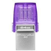 KINGSTON Fleš pen 64GB, DT microDuo3CG3, DTDUO3CG3 / 64GB