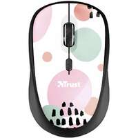 TRUST YVI WIRELESS MOUSE CIRCLES PNK