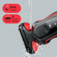 BRAUN S5 MHR SHAVERS 51-R1000S  RED 1CT